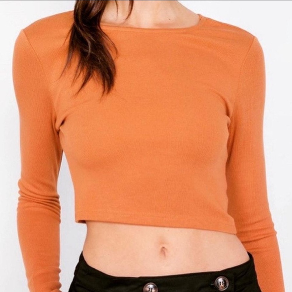 Open back crop top